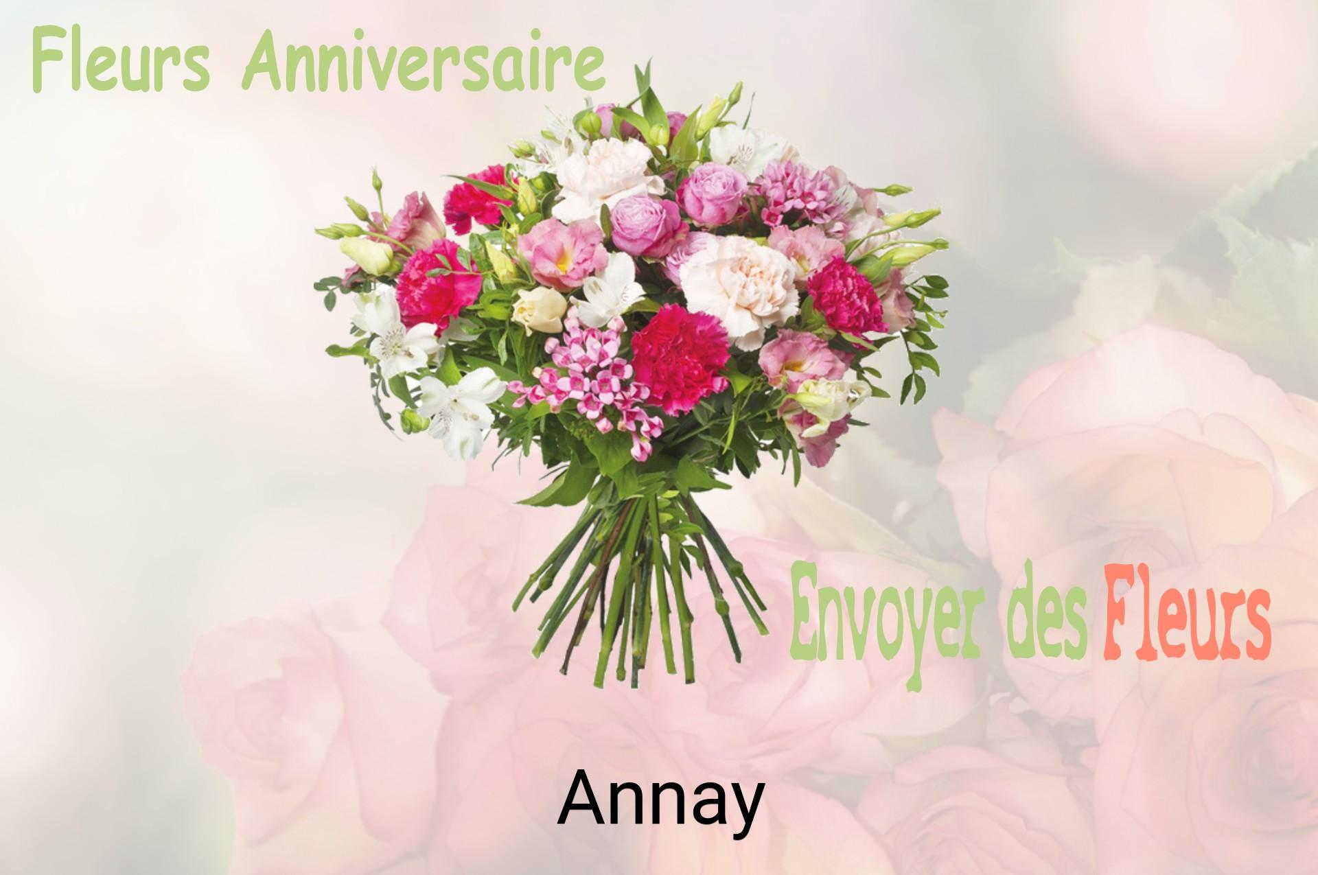 Bouquet de fleurs d’anniversaire livré à Annay